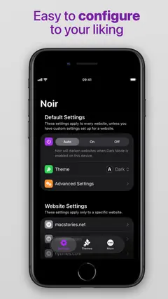 Noir - Dark Mode for Safari 스크린샷 3