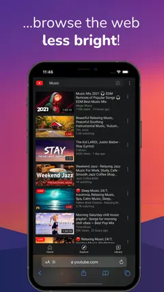 Dark Night - mode for Safari 스크린샷 2