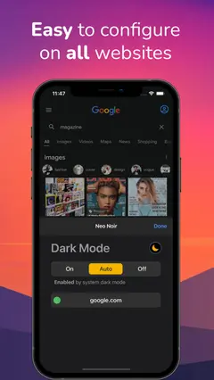 Dark Night - mode for Safari 스크린샷 3
