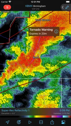 RadarScope 스크린샷 2