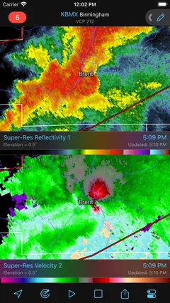 RadarScope 스크린샷 3