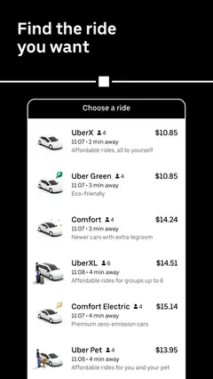 Uber - Request a ride 스크린샷 4