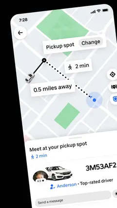 Uber - Request a ride 스크린샷 1