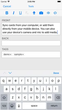 AnkiMobile Flashcards 스크린샷 3