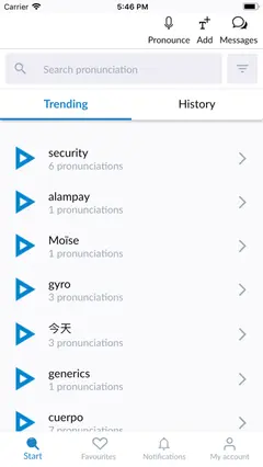 Forvo Pronunciation 스크린샷 2