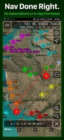 MilGPS 스크린샷 1