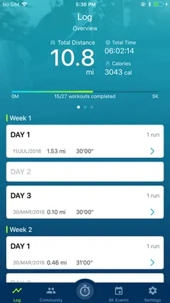 Couch to 5K® - Run training 스크린샷 4