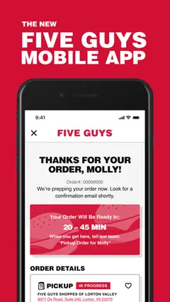 Five Guys Burgers & Fries 스크린샷 1
