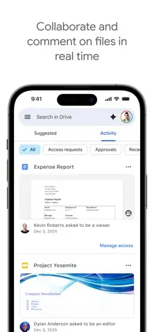 Google 드라이브 – 안전한 온라인 파일 저장공간 스크린샷 4