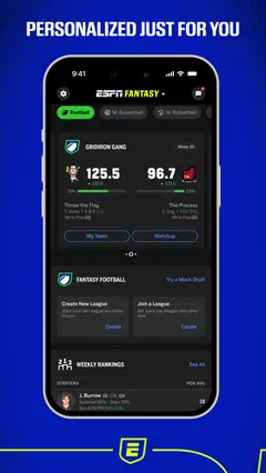 ESPN Fantasy Sports & More 스크린샷 3
