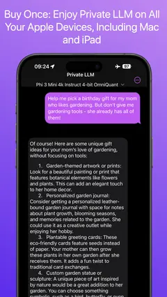 Private LLM - Local AI Chat 스크린샷 4