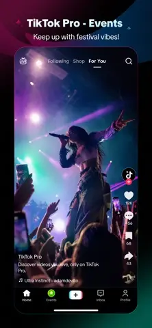TikTok Pro - Events 스크린샷 4