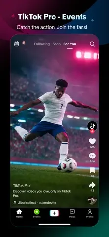 TikTok Pro - Events 스크린샷 1