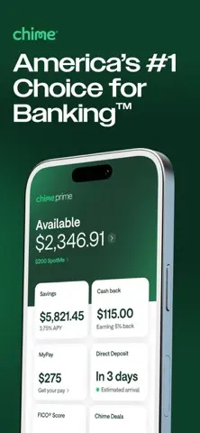 Chime® – Mobile Banking 스크린샷 1