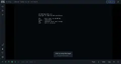 ESP-KVM 브라우저 콘솔 — 대상 PC 바탕화면에 우클릭 메뉴가 열려 있고, 아래 상태 바와 영상 설정 패널이 보이는 화면