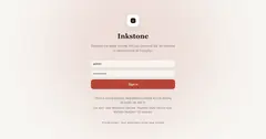 Inkstone 노트 화면. 왼쪽에 노트 목록, 가운데 "Welcome to Inkstone" 마크다운 본문, 오른쪽에 문서 개요가 보입니다.