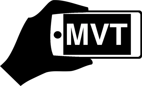 The MVT documentation homepage: a hand-holding-a-phone logo beside the project description.