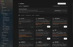 노트북 목업 안의 PI-Desktop. 왼쪽 세션·프로젝트 목록, 가운데 메인 에이전트와 서브에이전트 3개 트리, 오른쪽 파일 트리.