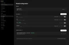 노트북 목업 안의 PI-Desktop. 왼쪽 세션·프로젝트 목록, 가운데 메인 에이전트와 서브에이전트 3개 트리, 오른쪽 파일 트리.