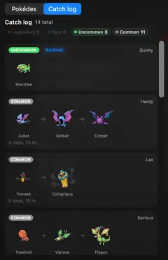 PokeTokenBar 팝오버 홈 화면: 키우는 포켓몬 스프라이트, 오늘 사용한 토큰 수, Claude 공식 5시간·주간 한도 퍼센트와 리셋 카운트다운