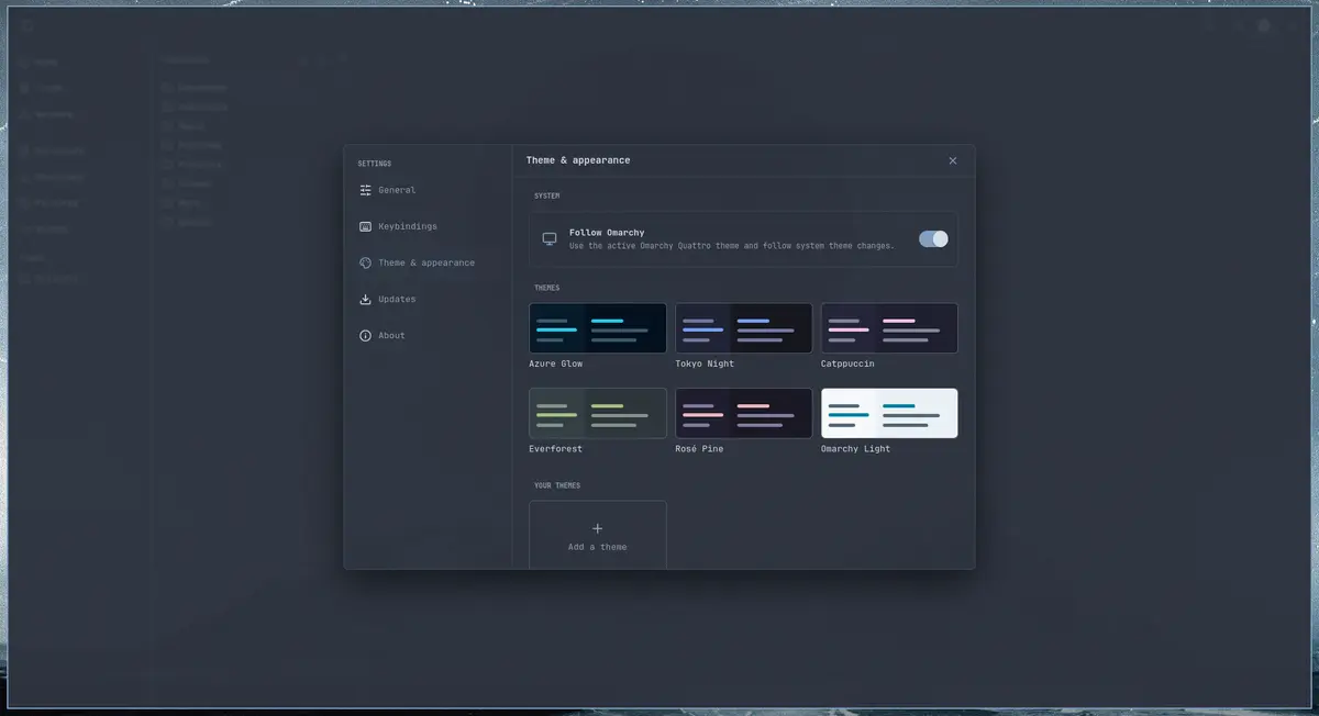 Strata 파일 관리자 창(어두운 테마): 왼쪽 사이드바에 Home·Trash·Network와 Documents·Downloads 등 폴더, 가운데 세 개의 Miller 컬럼으로 홈 → Documents → strata-pdf-samples 폴더를 열어 PDF 파일 세 개가 보임