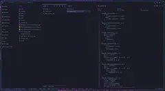 Strata 파일 관리자 창(어두운 테마): 왼쪽 사이드바에 Home·Trash·Network와 Documents·Downloads 등 폴더, 가운데 세 개의 Miller 컬럼으로 홈 → Documents → strata-pdf-samples 폴더를 열어 PDF 파일 세 개가 보임